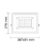 projecteur-led-150w-dimensions