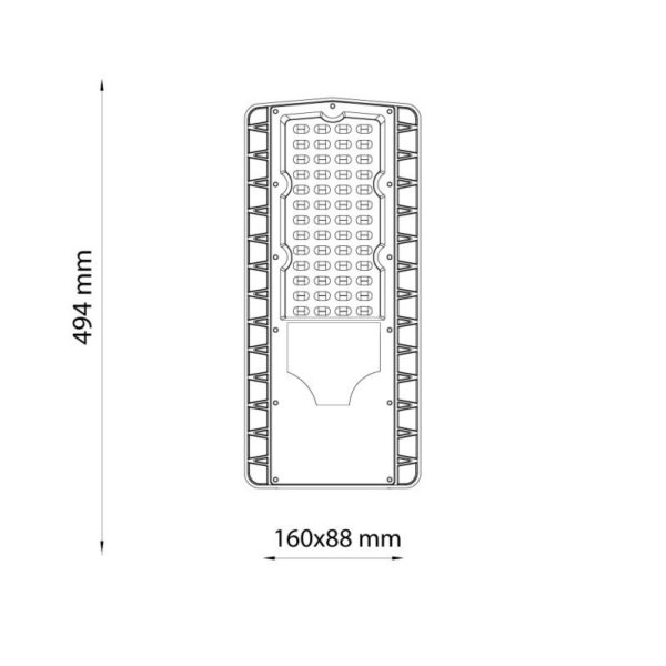 Lampadaire d'éclairage public LED 100W – Image 3