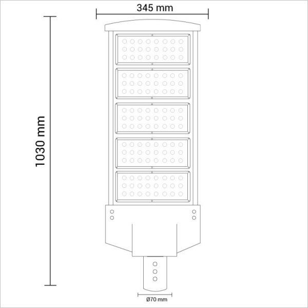 Lampadaire d'éclairage public LED 180W – Image 3