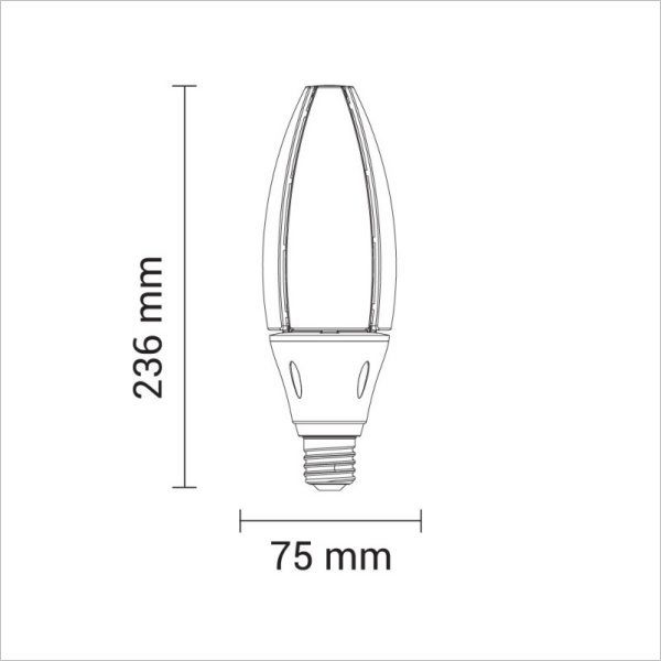 Lampe led 25W pour Lampadaire IP20 – Image 2