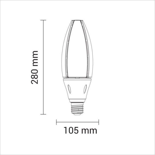 Lampe led 50W pour Lampadaire IP20 – Image 2